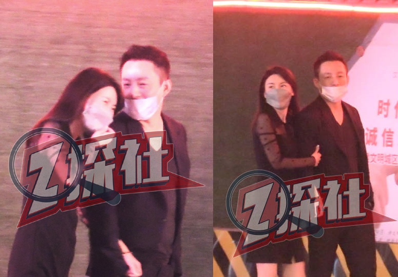 汪小菲被拍到另擁新歡在夜晚街頭公開調情。（翻攝微博）