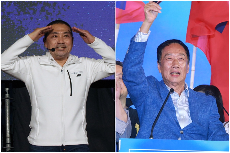 侯友宜（左圖）和郭台銘（右圖）都有機會代表國民黨出戰2024總統大選。