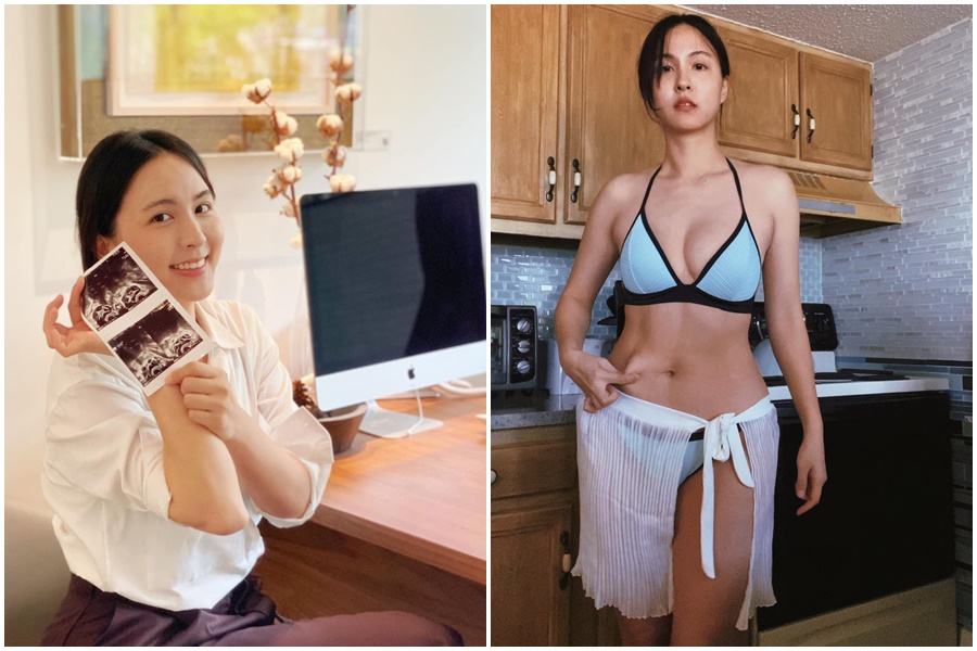 魏蔓分享超音波照一臉幸福，並紀錄自己健康的作息。（翻攝自臉書）