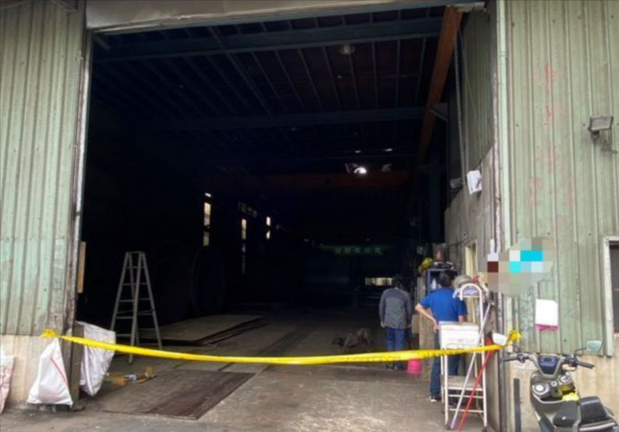 新北市樹林區一家機械有限公司今傳出工安意外，勞檢處已介入調查。（新北勞工局提供）