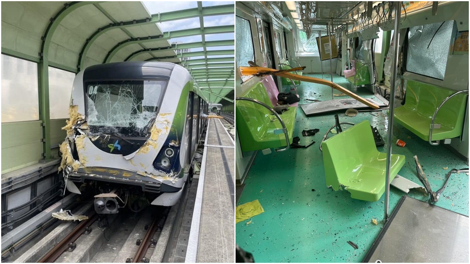 台中捷運日前發生嚴重的意外事件，造成1死10傷悲劇。（翻攝自臉書）