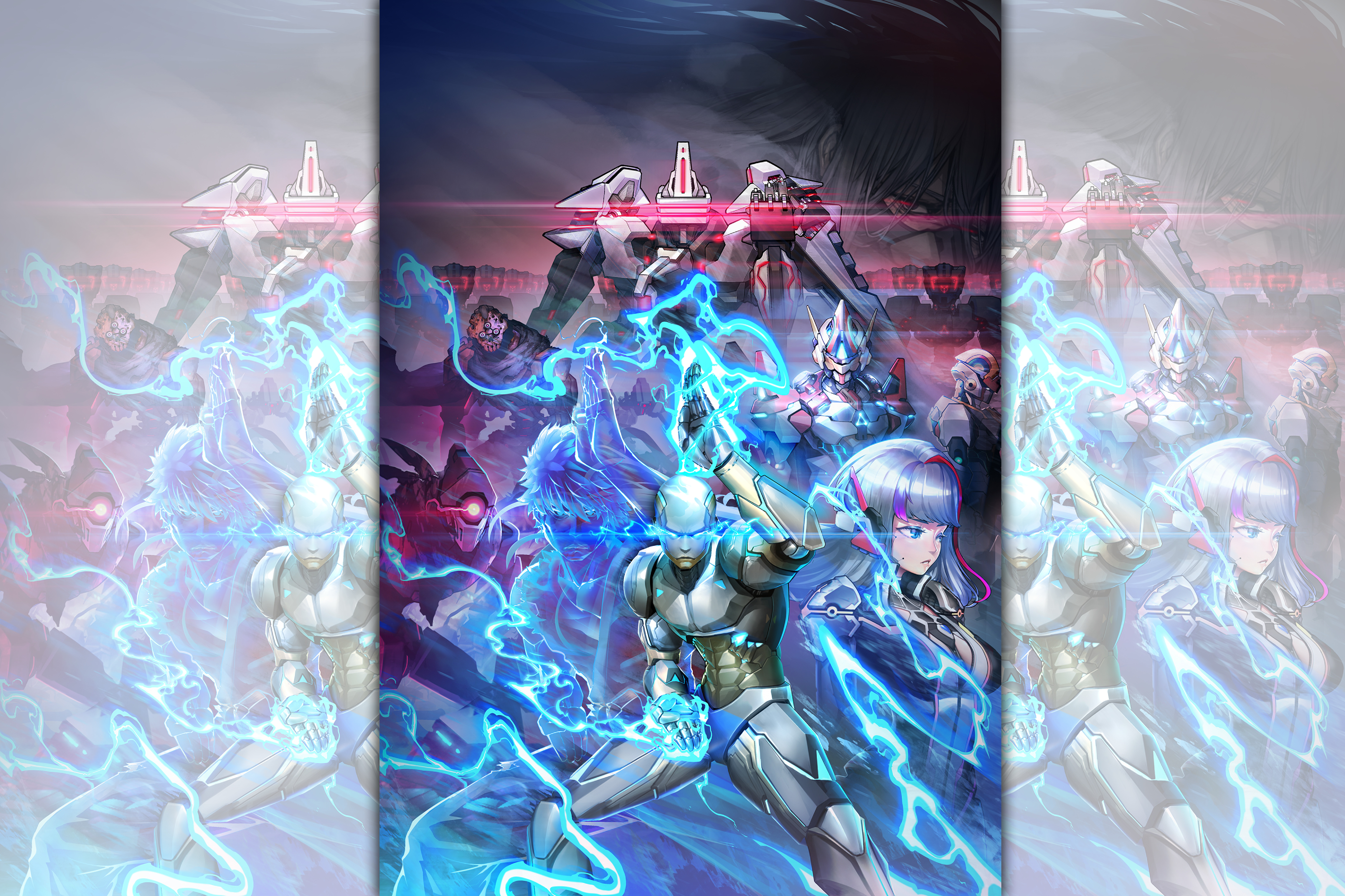 《鋼鐵之鬪:無限戰士》除對戰模式外,另提供故事模式,玩家可操作失憶武鬥家尋找真相,解鎖不同結局。(數位卡夫特提供)