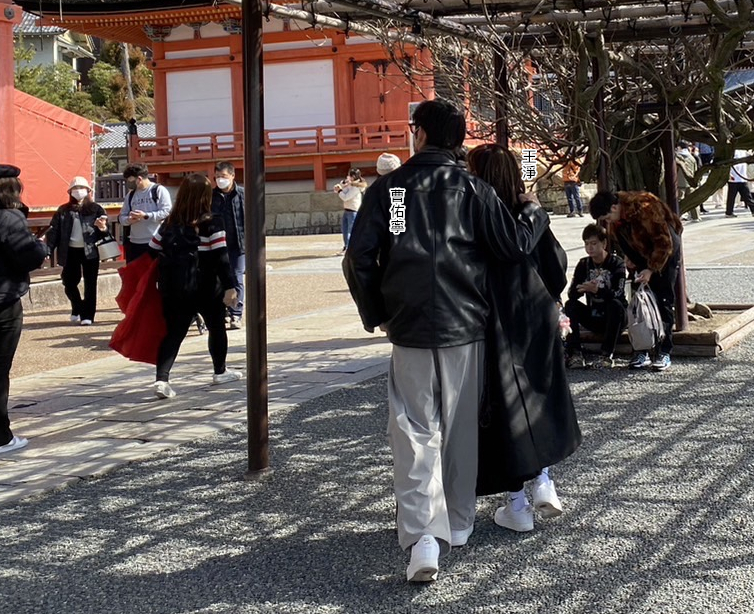 王淨、曹佑寧被直擊同遊京都清水寺，對於兩人一起合作，她答：「可以找我演他妹呀或他鄰居呀」。（攝影組）