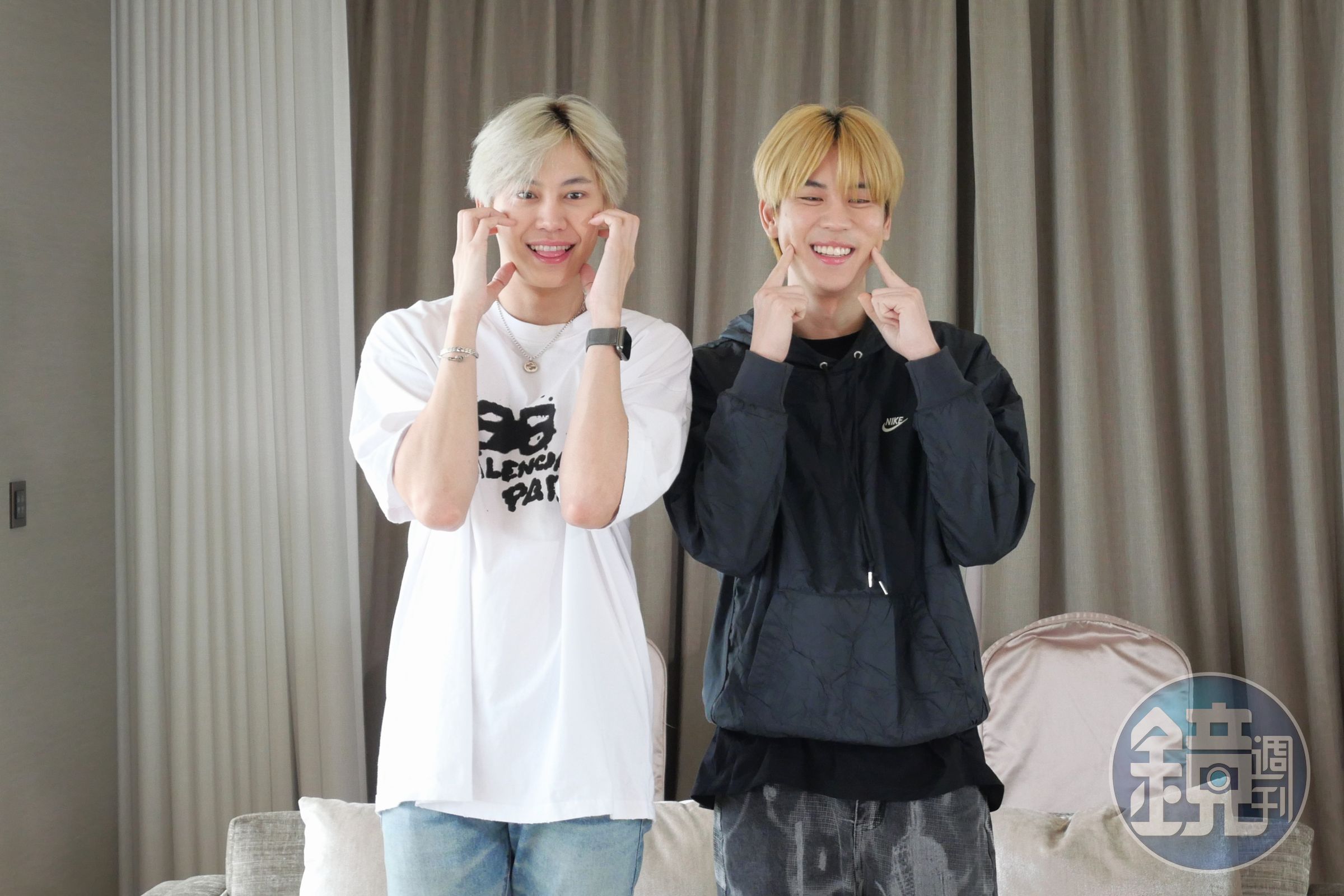 「麻繩CP」Boun（左）、Prem與《我們之間》演員群來台舉辦粉絲見面會。（Boo’s Entertainment提供）