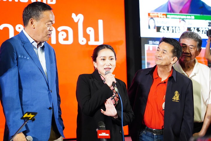 泰國變天！軍政府加強親中大敗，「公主復仇」領導親民主反對黨大勝。（翻自《Sanook》）