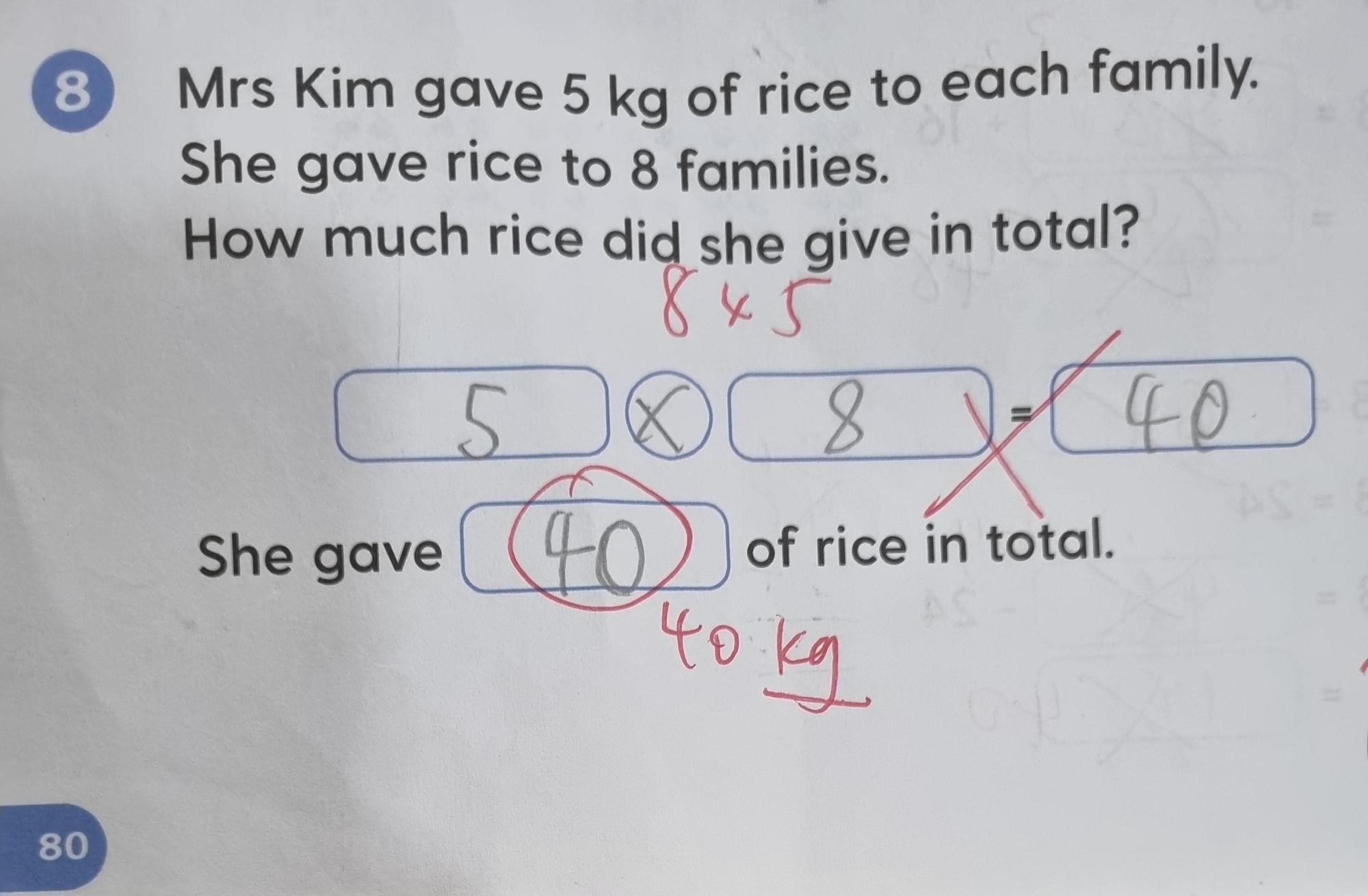 一道小學三年級的數學題，在網路引發討論。（翻攝自Reddit）