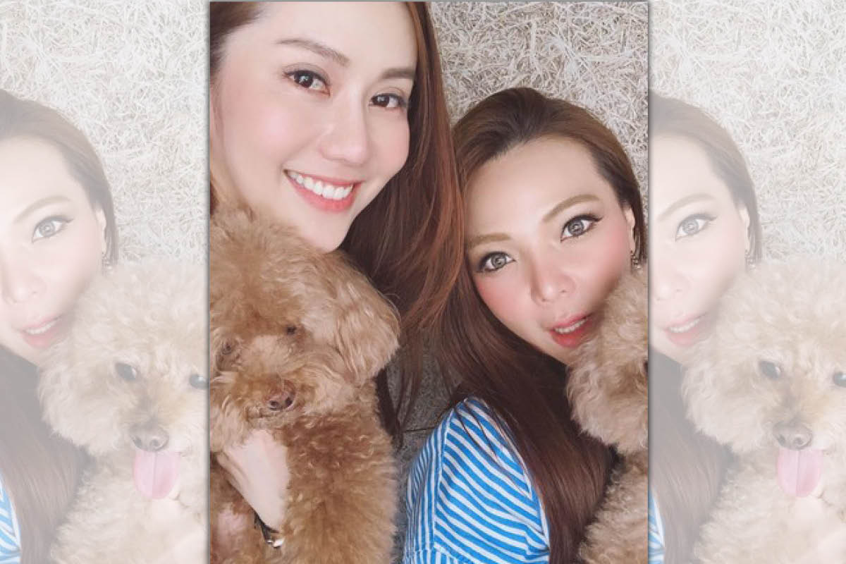 小甜甜（右）因虐狗風波二度道歉，好友王宇婕（左）擔心其狀況。（翻攝自小甜甜臉書）