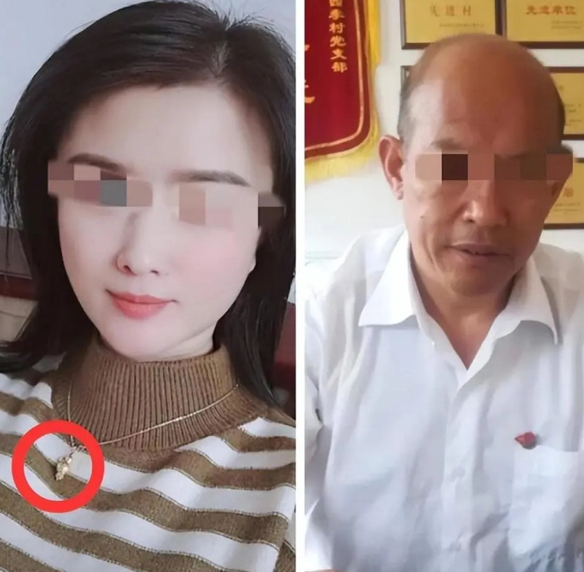 網傳劉繼傑（右）為了兒子性侵霸凌事件施壓吃案，賈姓老師憤而殺了他全家（左為劉妻）。（翻攝微博@元三晋）