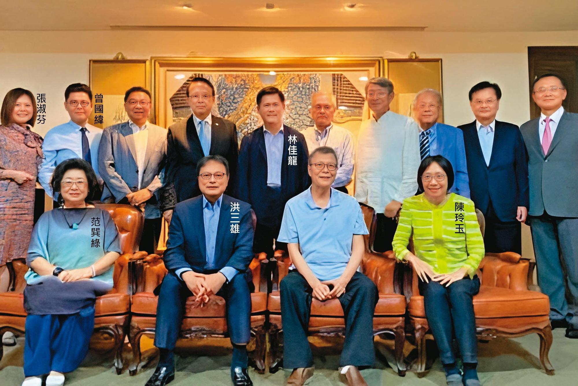 曾國緯自2020年至今4度參加洪三雄的基金會所舉辦的公益活動,企圖利用與政商名人合影來洗白黑底。(翻攝徐巧芯臉書)