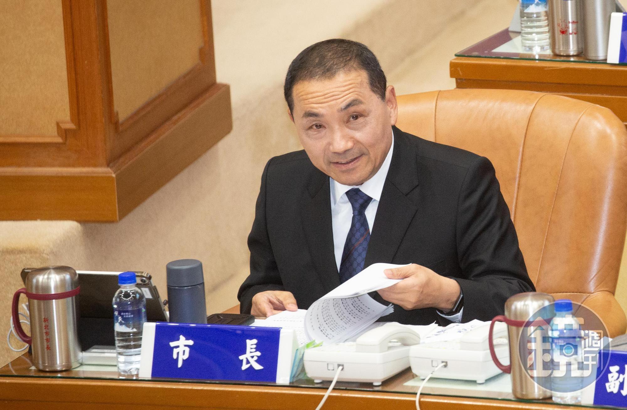 被看好代表國民黨參選總統的侯友宜,12日結束新北市議會總質詢,緊接著為大選備戰。