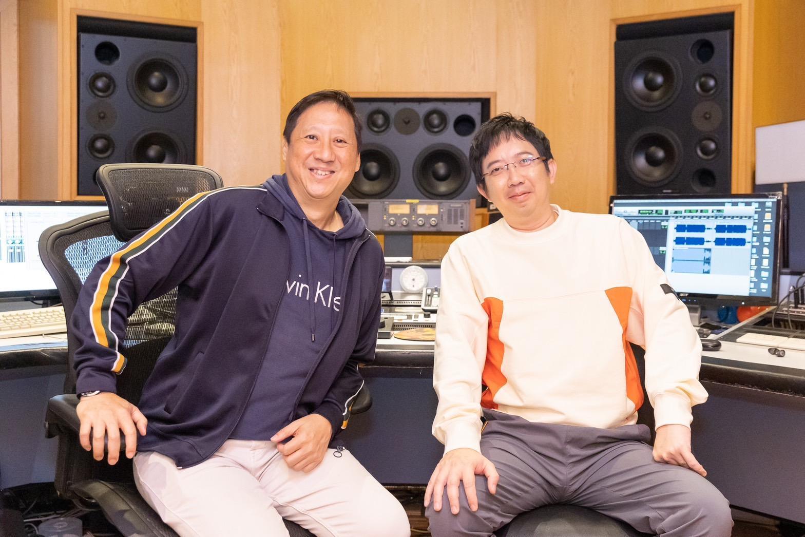 製作人沈光遠(左)慧眼稱讚孫魏克(右)具「生命熱情」。(友善的狗文化活動提供)