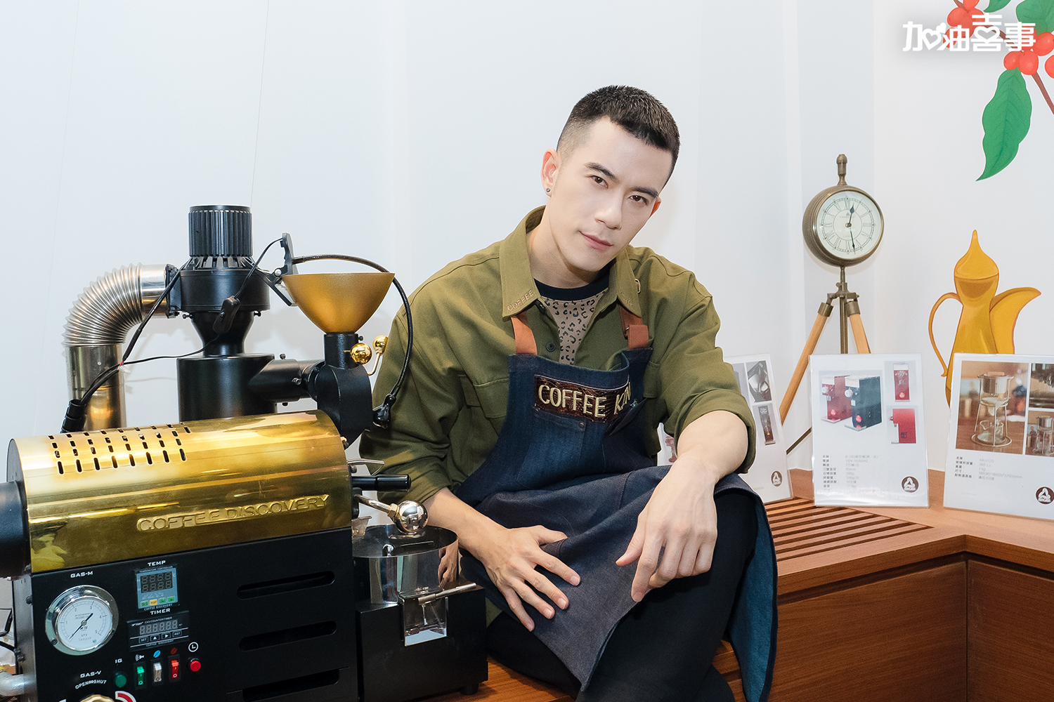 JR紀言愷首次挑戰壞男人，坦言很緊張。（TVBS提供）