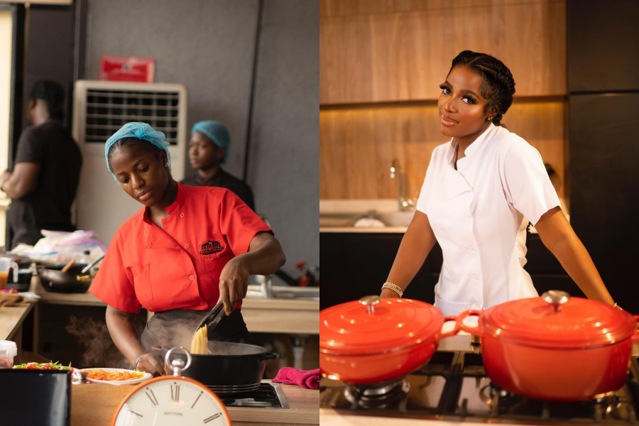 奈及利亞女名廚希爾達・埃菲翁・巴西近日連續烹飪100小時,打破世界紀錄。(翻攝自@hildabaci IG)