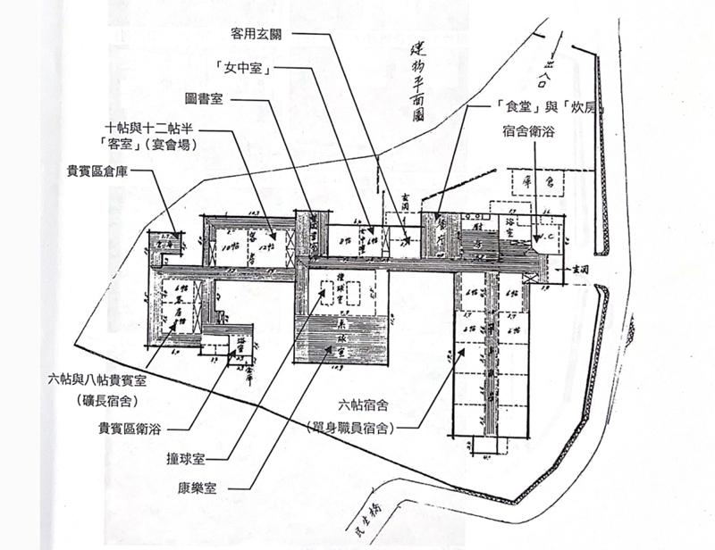 石底俱樂部是和洋折衷的書院造建築,空間配置也相當有趣。(翻攝網路)