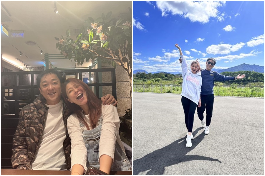 李燕和合夥人陳茂榮相戀不到一年互許終身。（翻攝自李小燕正面思考團臉書）