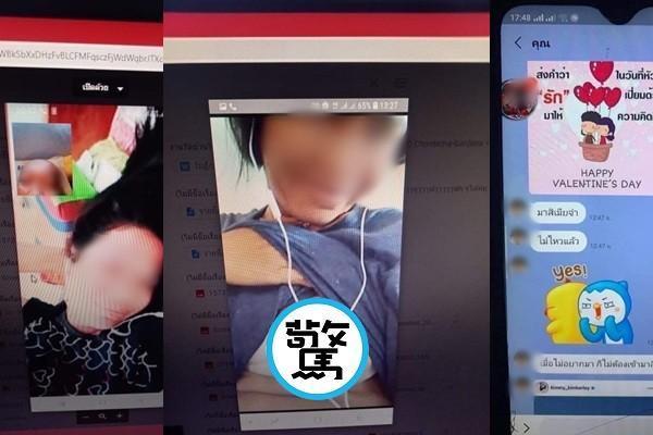 村長還出示一連串證據,包括淫僧與女生的性愛影像和簡訊對話。(翻自《泰國世界日報》)