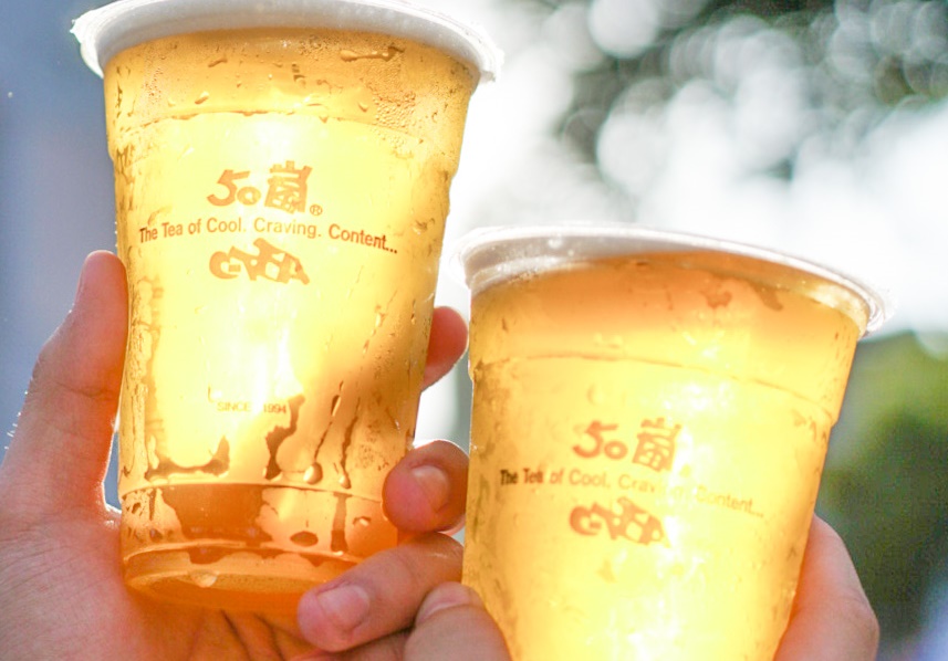 發票載具統計APP今年2到5月發票資料，整理出前五名最受歡迎的手搖飲料店，第一名為50嵐。（翻攝自50嵐臉書）