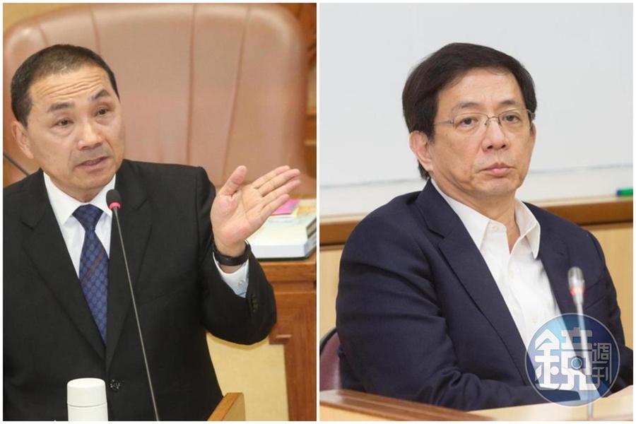 外傳侯友宜(左)屬意管中閔(右)擔任副手,國民黨回應了。(本刊資料照)