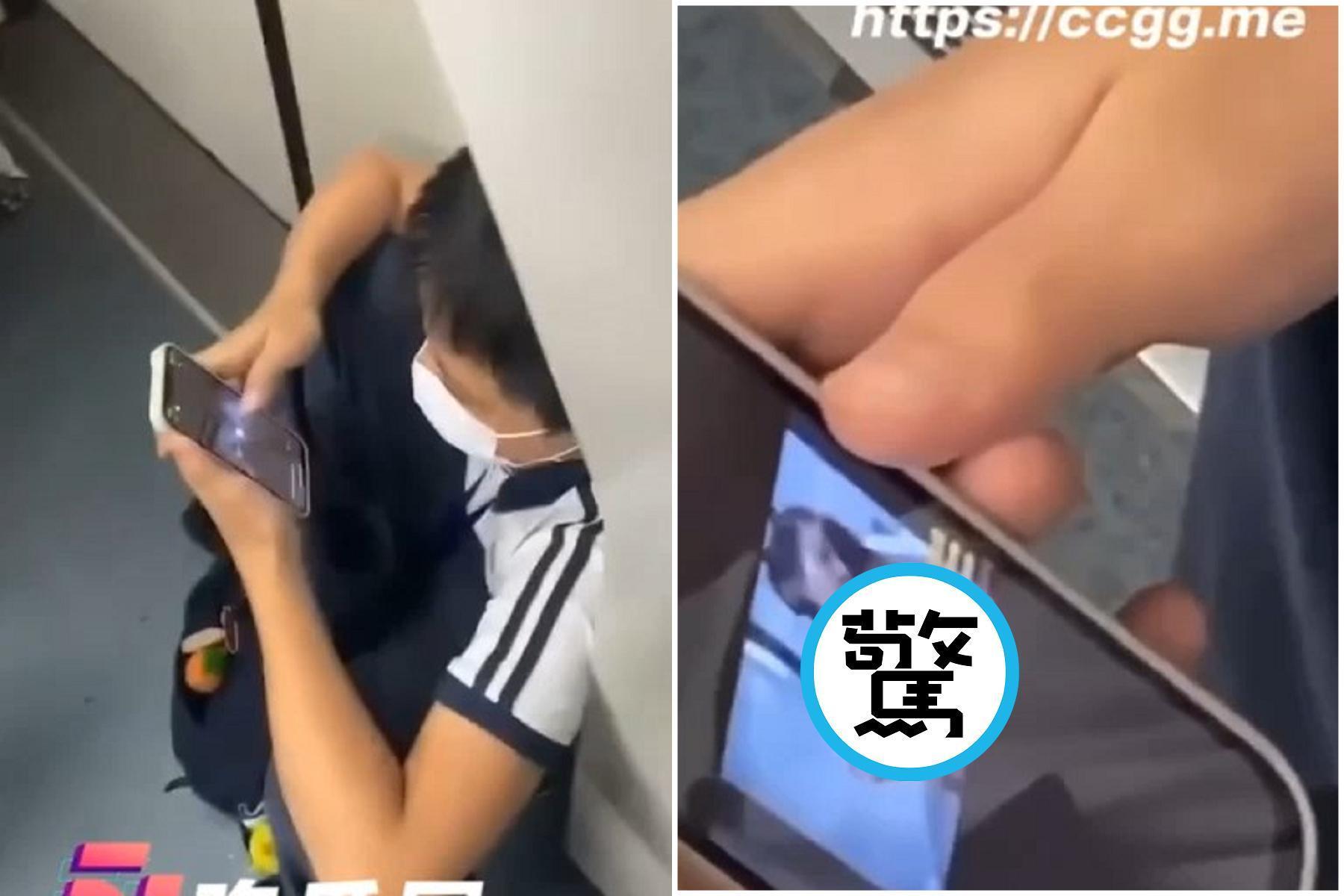少年坐地鐵大方看18禁片，手機放送AV女優「啊啊」餘音繚繞！乘客激動了。（翻自《51吃瓜網》）