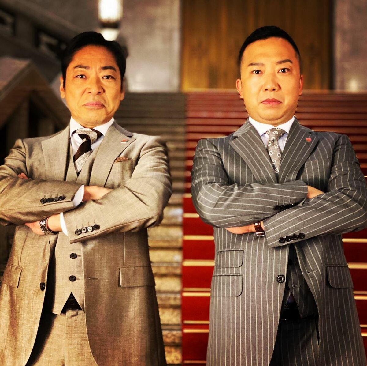 香川照之(左)和市川猿之助在《半澤直樹》的演出給人深刻印象,但兩人都接連爆出性騷。(翻攝自網路)