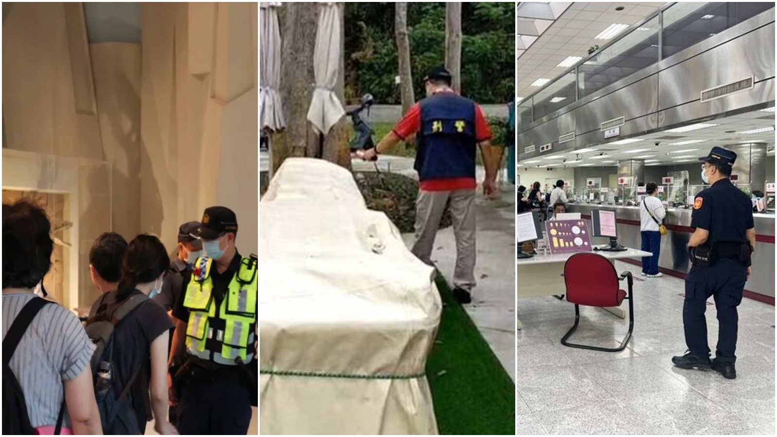 近期各大景點與多地陸續接獲炸彈恐嚇信，經警方清查後，所幸均是虛驚一場。（翻攝畫面、科博館提供）