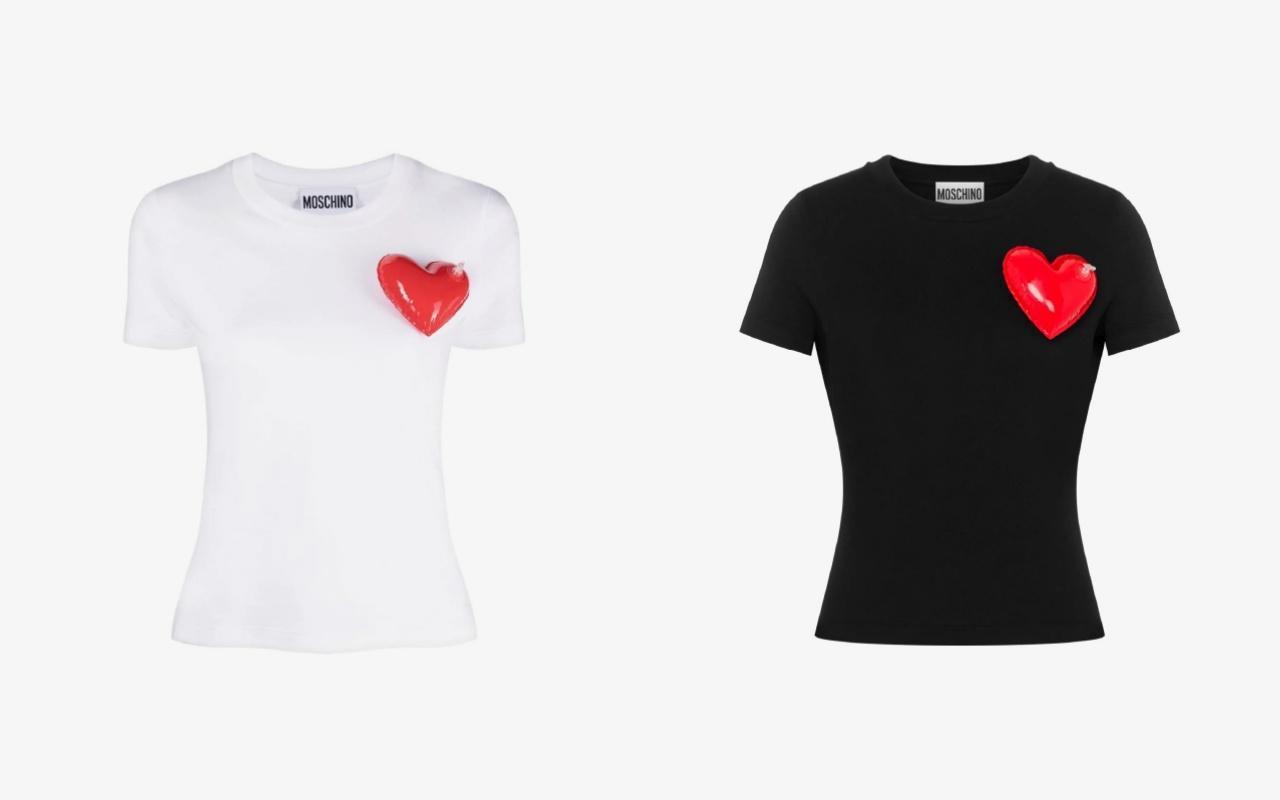 充氣愛心T-Shirt。各NT$11,800(藍鐘提供)