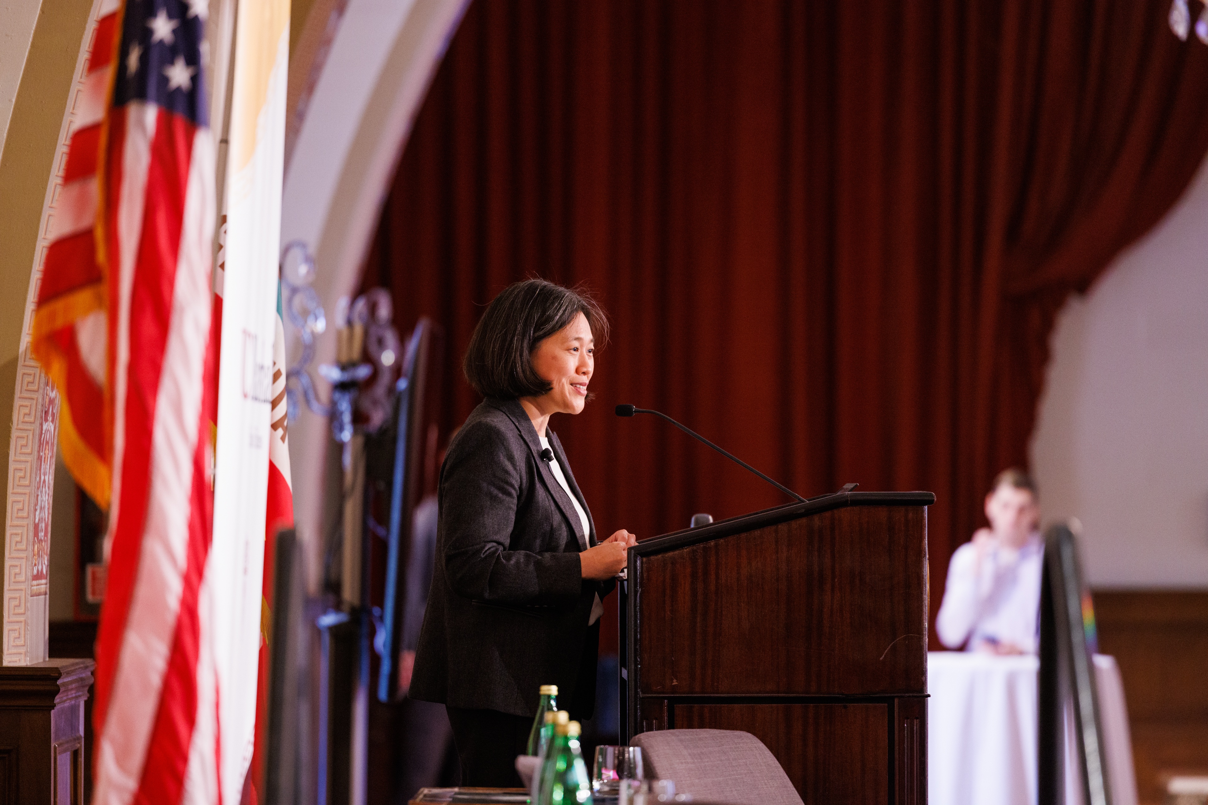 美國貿易代表戴琪宣布「台美21世紀貿易倡議」首波協議已完成談判，這將是加強台美經濟關係的重要一步。（翻攝自推特@AmbassadorTai）