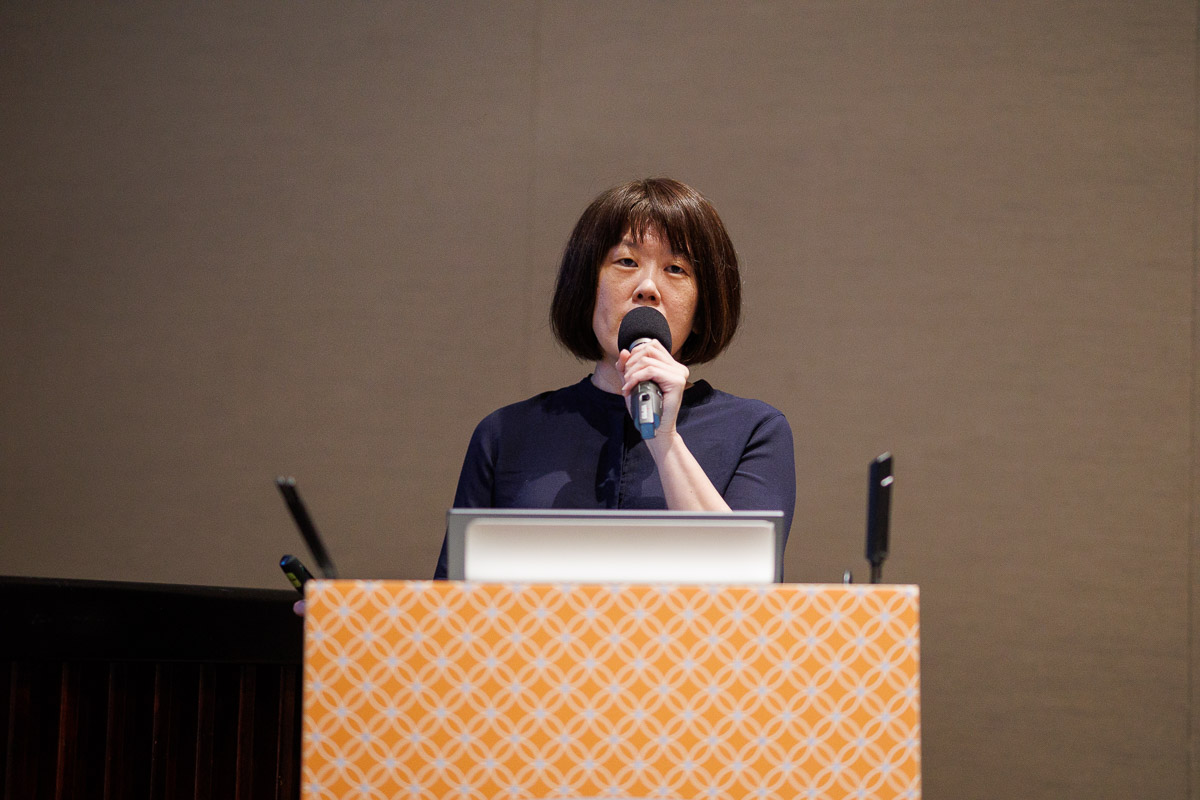 導演陳芯宜分享VR作品的製作經驗。（公視提供）