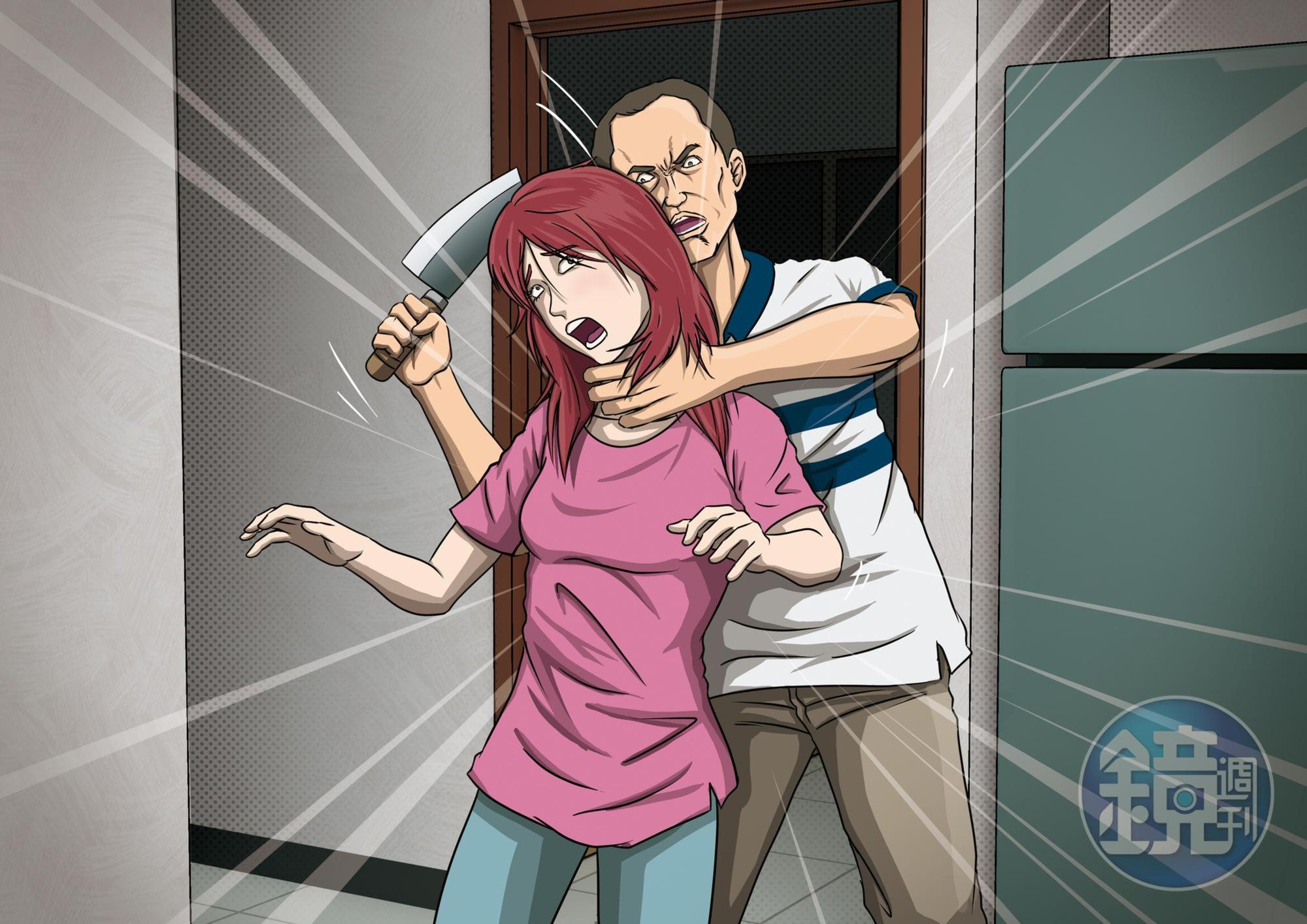 陳男行竊失風，竟持菜刀對喬女猛砍，導致喬女失血身亡，並拿走她皮包中的4萬元。