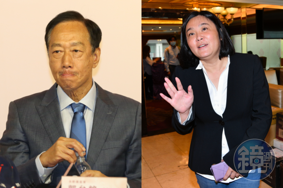 對於郭台銘(左)最終未獲國民黨徵召,立委陳玉珍(右)今站出來替其抱屈。(本刊資料照)