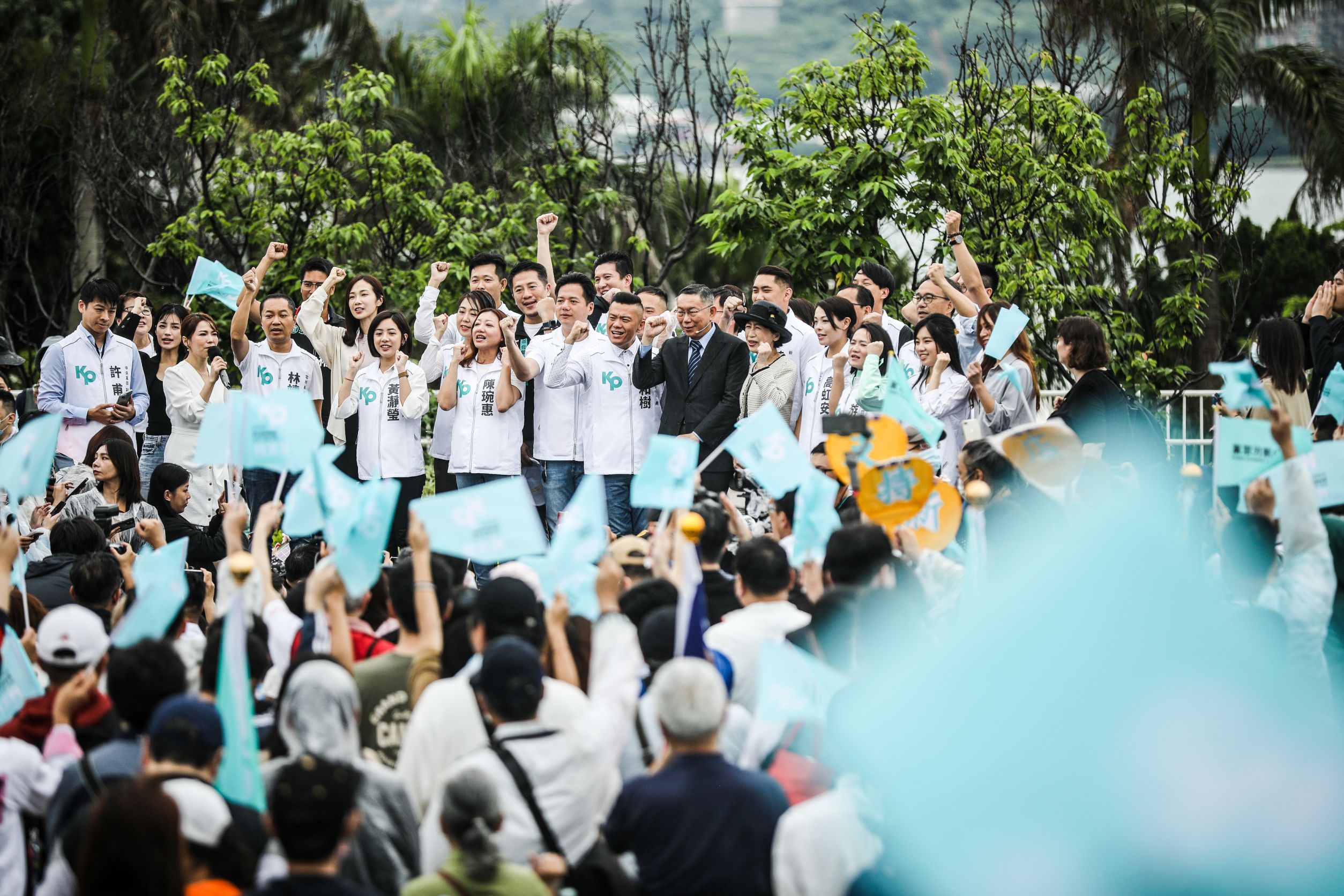 民眾黨黨主席柯文哲今(20日)在新北市淡水舉辦記者會,正式宣布競選2024中華民國總統。