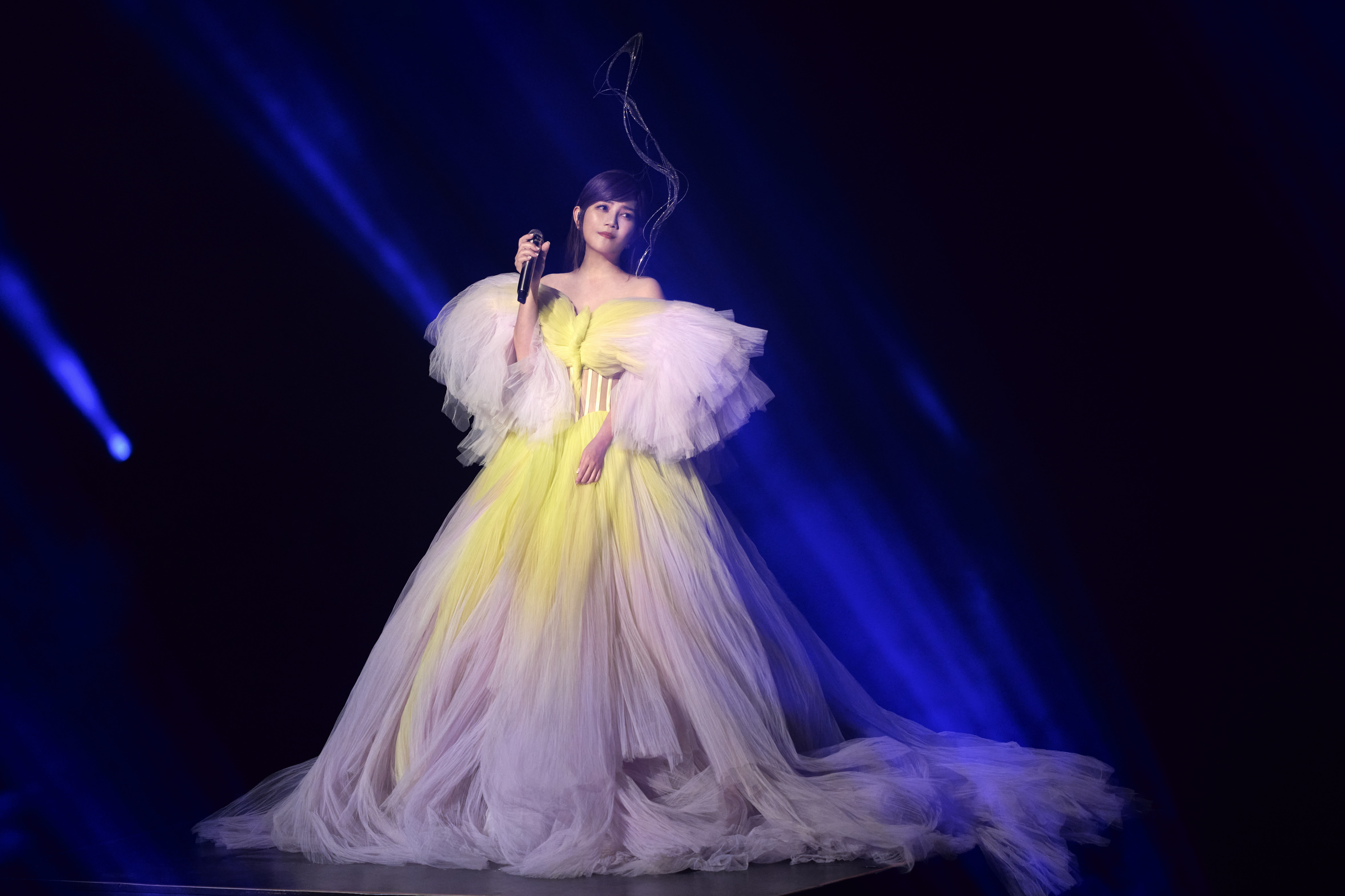 梁靜茹在上海梅賽德斯奔馳文化中心舉辦「當我們談論愛情」世界巡迴演唱會。（超級圓頂提供）