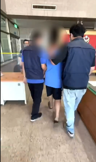 賓士駕駛張男遭警方移送法辦。（翻攝畫面）