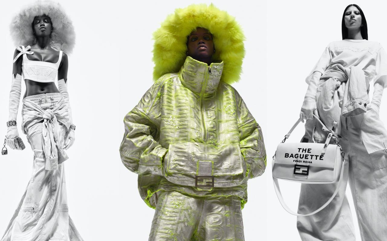 FENDI by Marc Jacobs系列，運用誇張、厚底、超大廓形以及螢光色系，成為新穎的時尚宣言。（FENDI提供）