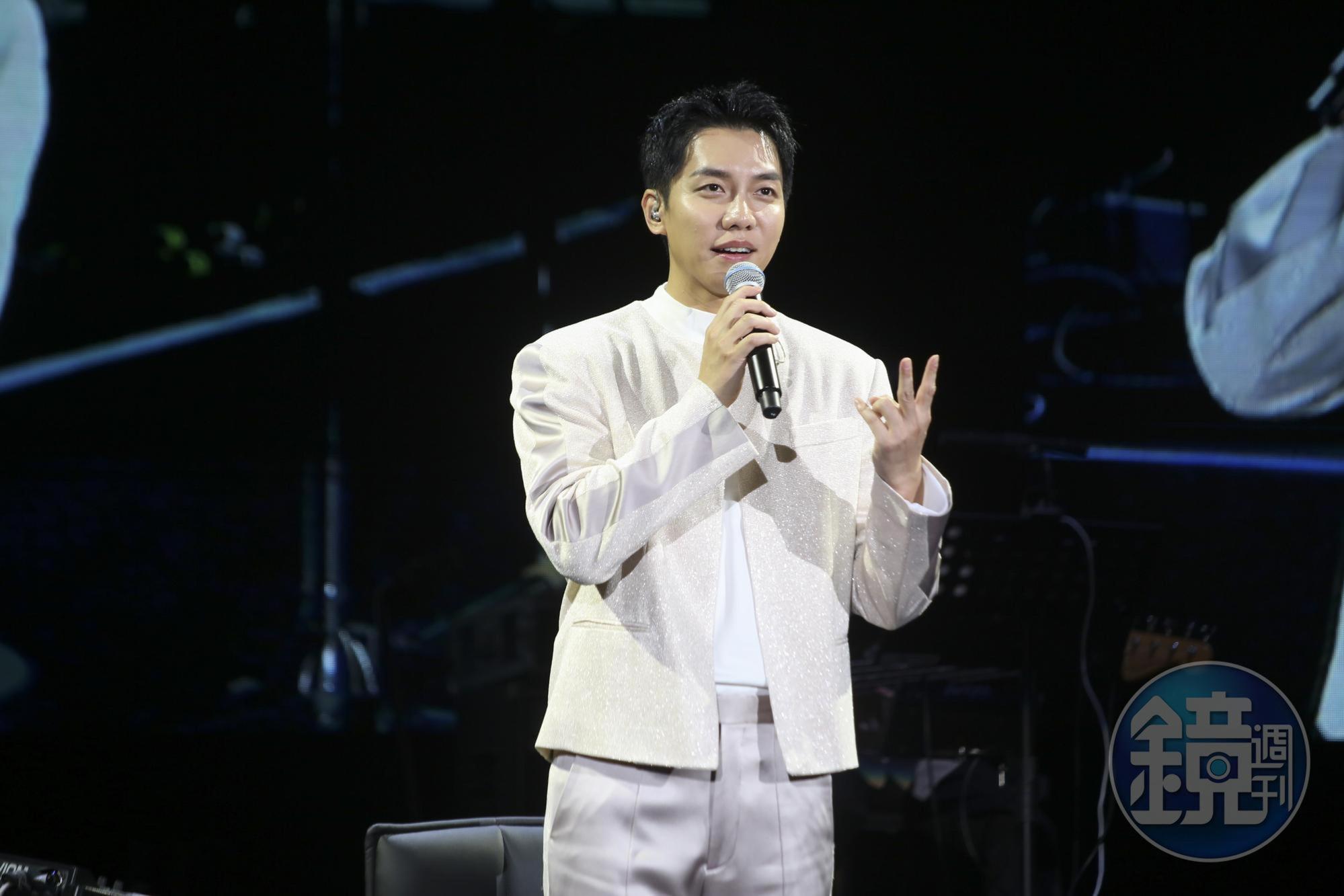 李昇基感謝台迷相挺，臨時多加一首歌曲送給粉絲。