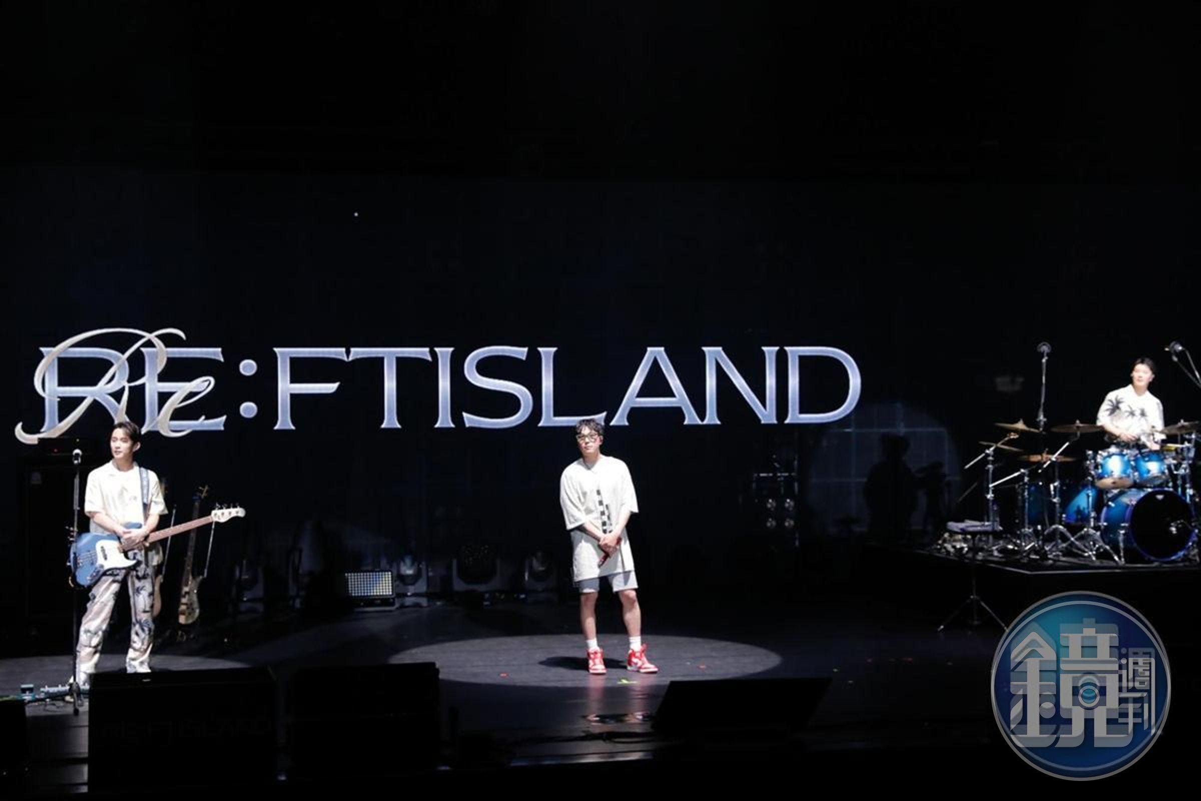 李洪基（中）上月才率領FTISLAND在台北國際會議中心開唱。（資料照片提供）