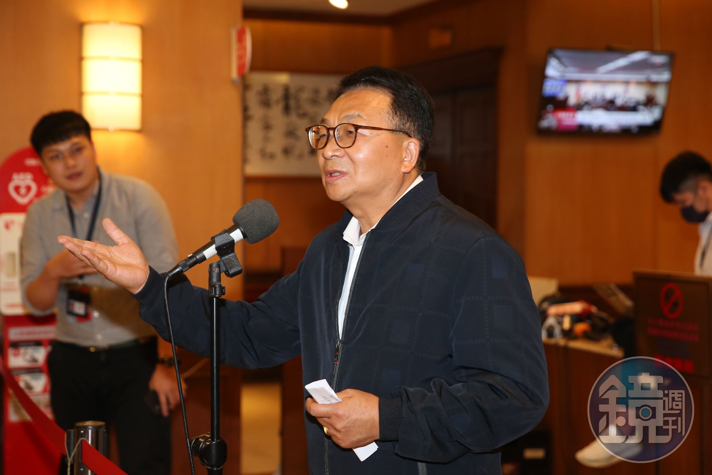 陳歐珀今召開記者會,宣布退出2024立委選舉,並提到自己退出此次選舉,是捍衛清白的開始。