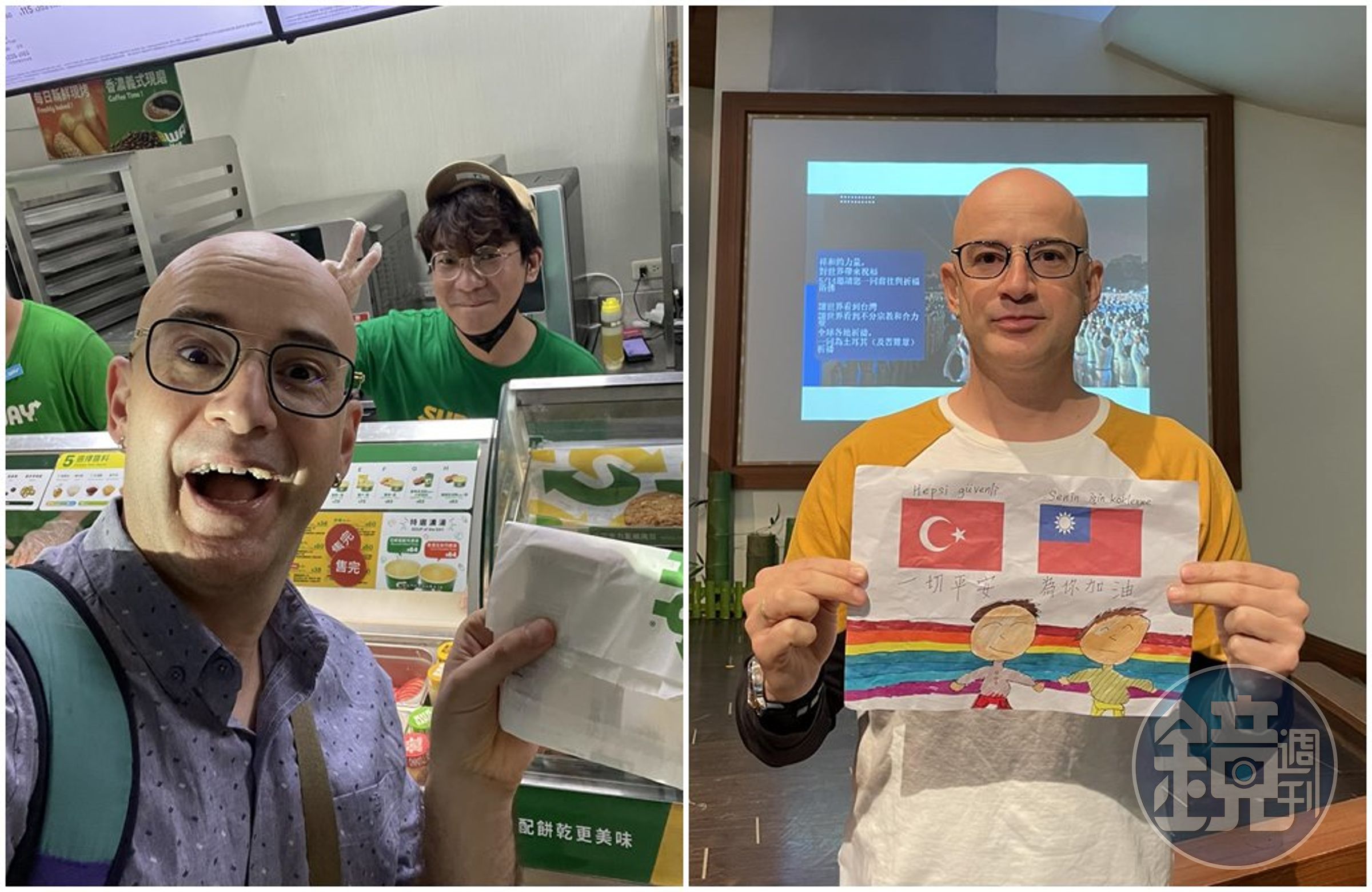 愛台灣的吳鳳買三明治，透露店員的貼心舉動。（翻攝吳鳳臉書）