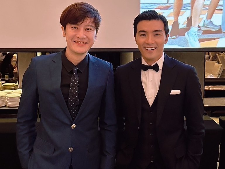 賀軍翔除了被爆酒後喇舌妹外，還動手揍張勛傑（左）並嗆他「沒錢的人」。（翻攝臉書）