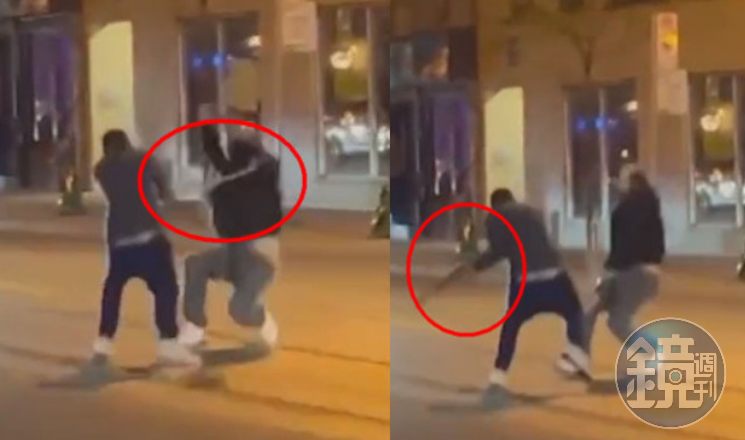 加拿大一名男子阿維拉與路人爭執,竟拿寵物蛇當鞭子狠抽對方。(翻攝推特@crazyclipsonly)