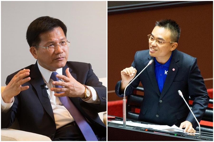 對於洪孟楷（右）指控參與im.B主嫌的宜蘭餐會，林佳龍（左）辦公室駁斥消息。（本刊資料照）