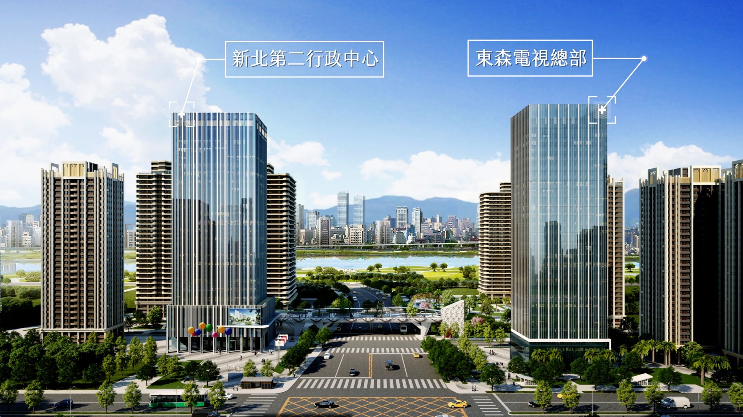 東森電視總部與市政中心的進駐,將會加速帶動周邊發展與都市更新。