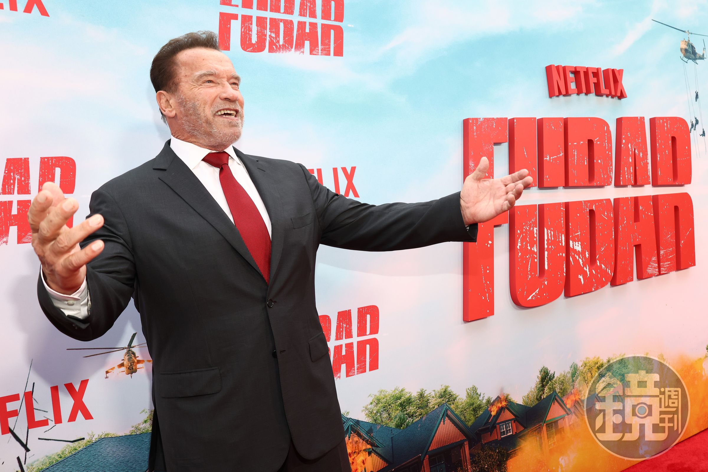 75歲的阿諾史瓦辛格首戰小螢幕,推出動作喜劇影集《Fubar》。(Netflix提供)