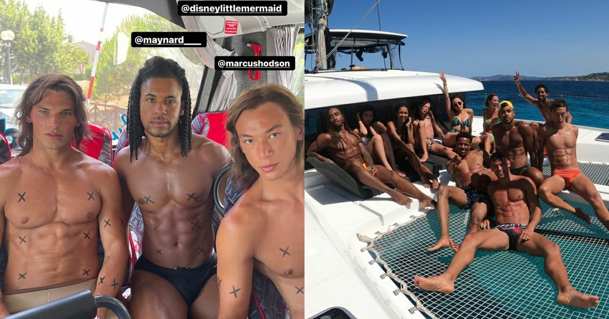 《小美人魚》的美男魚們讓網友好興奮。（翻攝自推特@CashewAunt2）