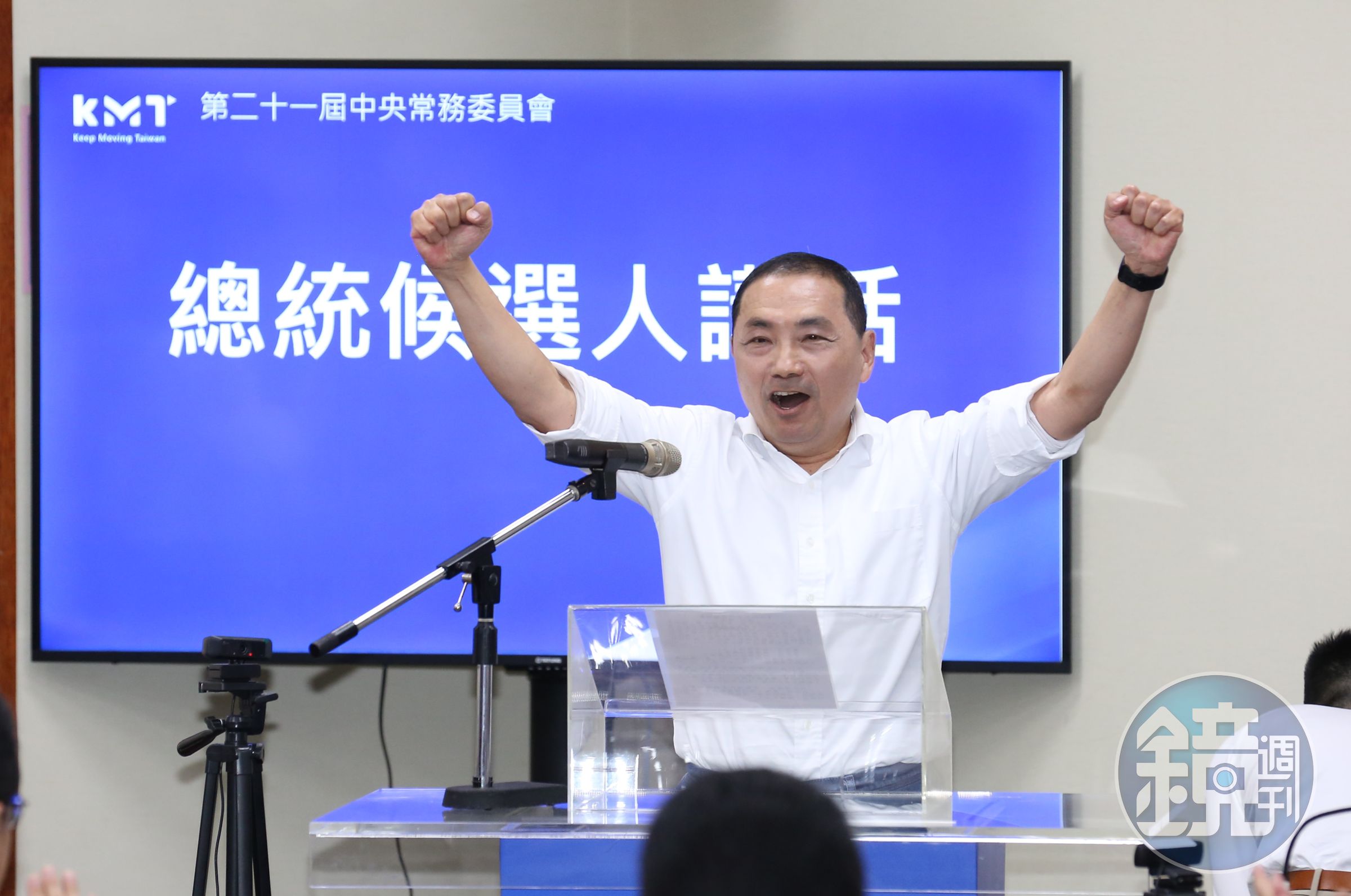 侯友宜被國民黨徵召參選總統後，支持度反而比上個月下滑。（本刊資料照）