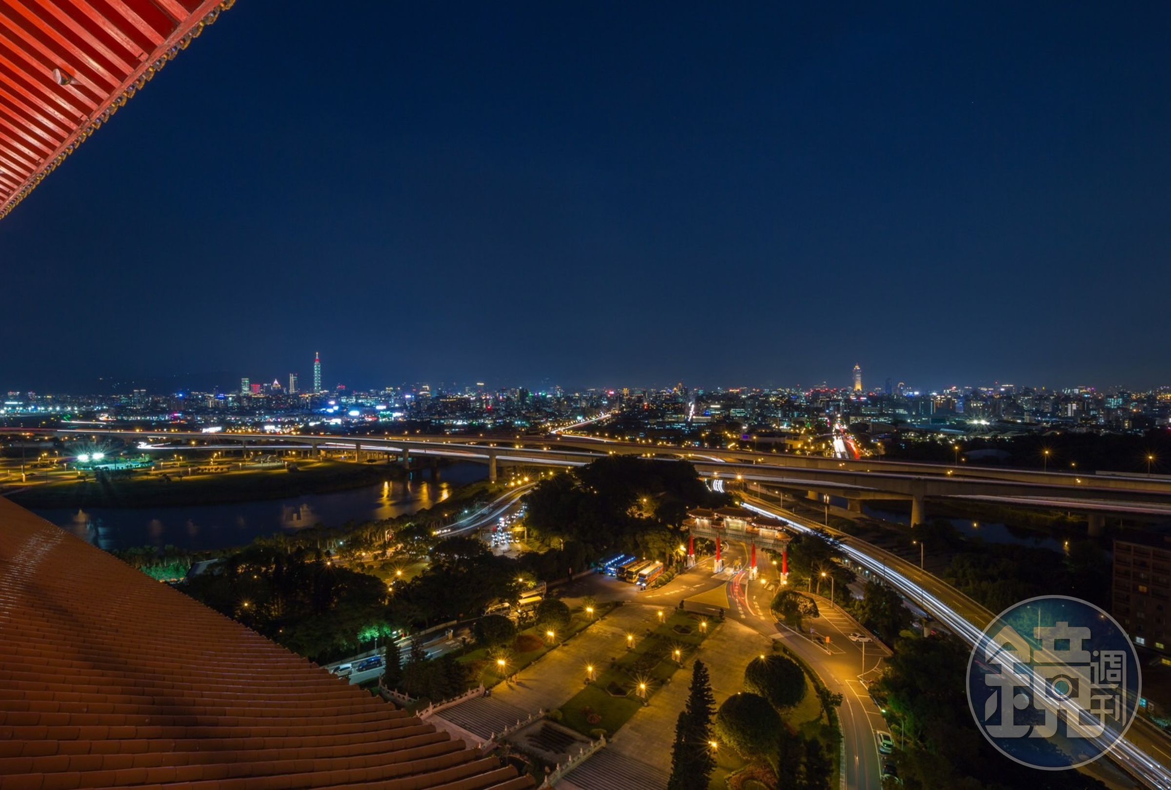 從台北圓山大飯店12樓可遠眺大台北美景。（歐傳媒提供）