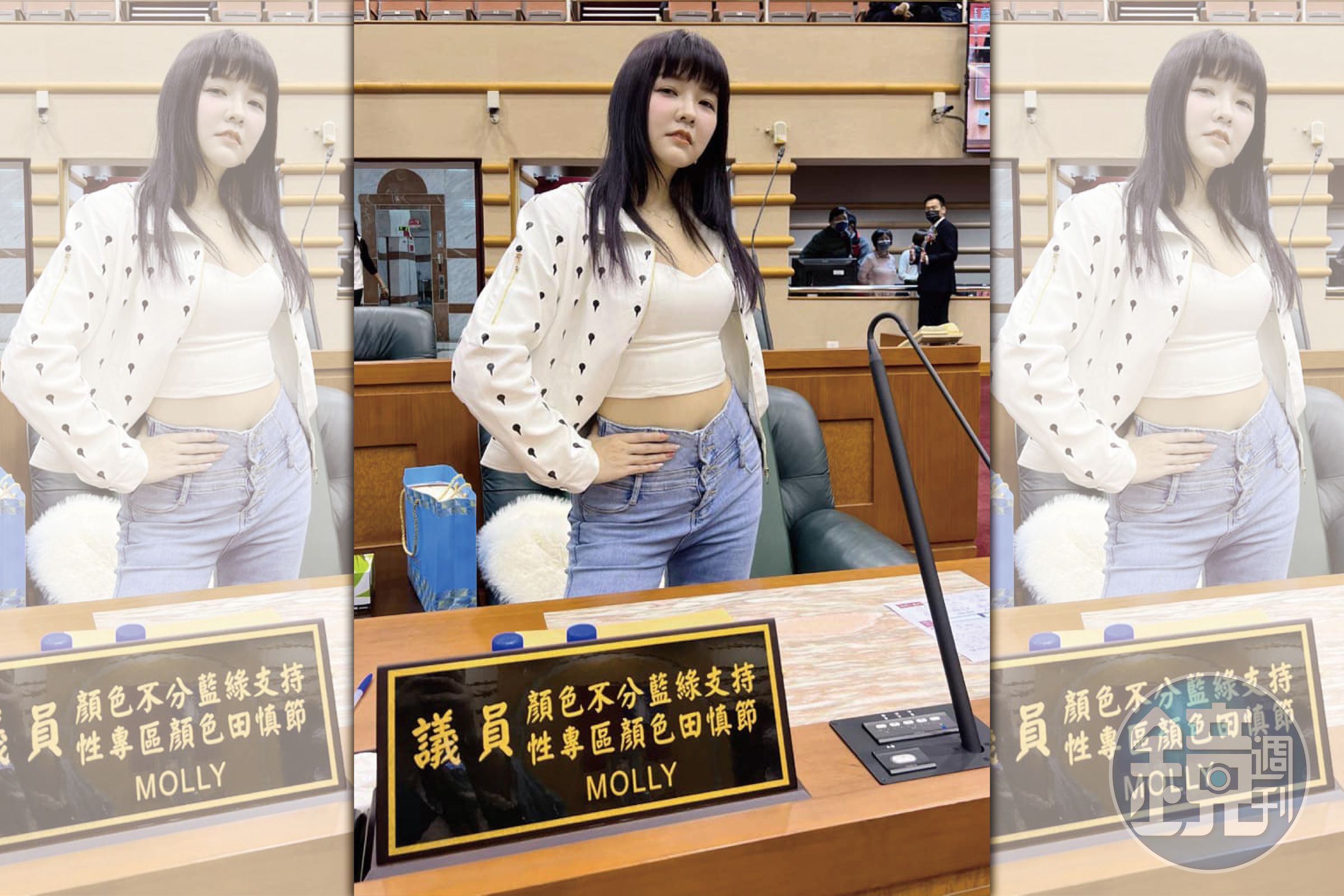 嘉義市議員「顏色不分藍綠支持性專區顏色田慎節」今po文，還原她爸媽遇到電話詐騙的狀況。（翻攝自Molly 翎熹臉書）