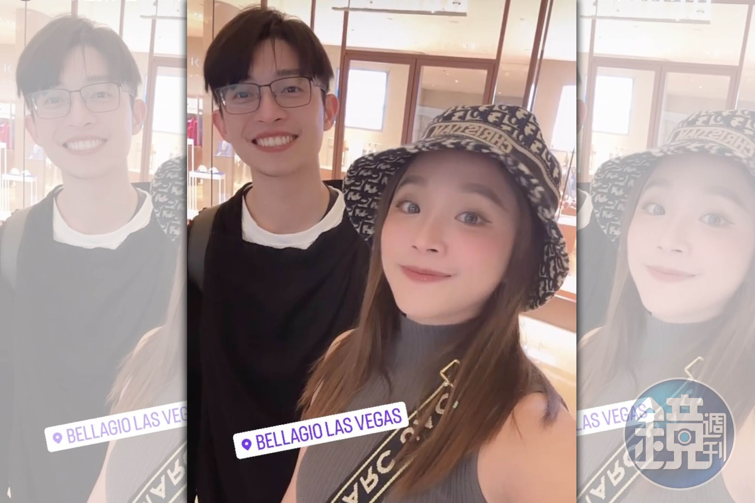 賴慧如在社群分享與男友劉家銘雙宿雙飛到賭城。（翻攝自賴慧如IG）
