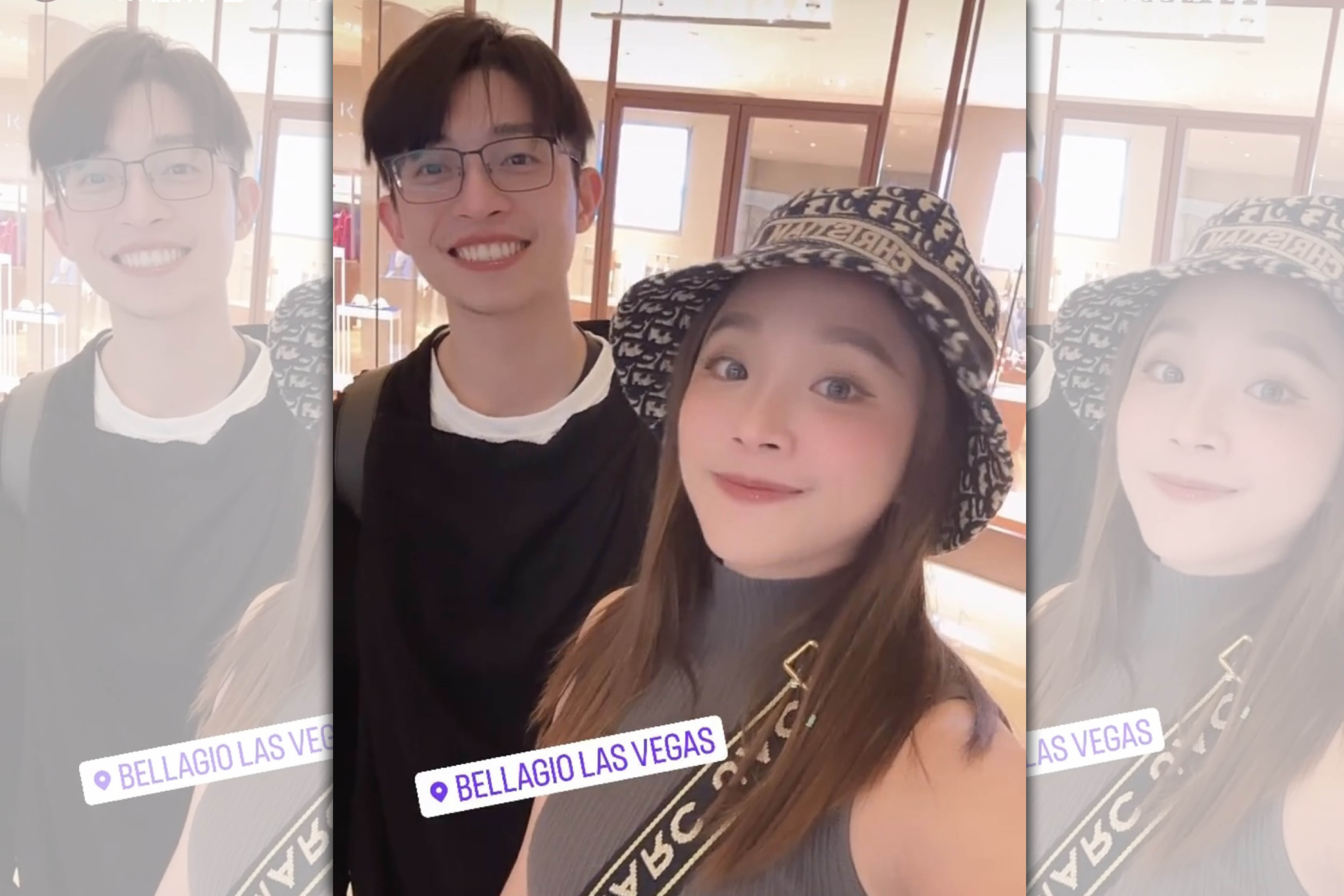 賴慧如在社群分享與男友劉家銘雙宿雙飛到賭城。（翻攝自賴慧如IG）