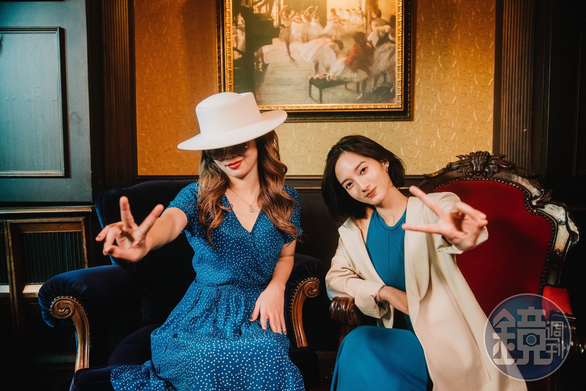 壞特?te（左）〈F.O.〉MV特別找來在《返校》中飾演女主角「學姐」的韓寧（右）跨刀。（夢芝林提供）